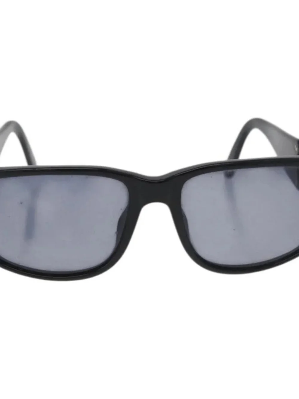CHANEL Sunglasses plastic Black CC Auth BA12482